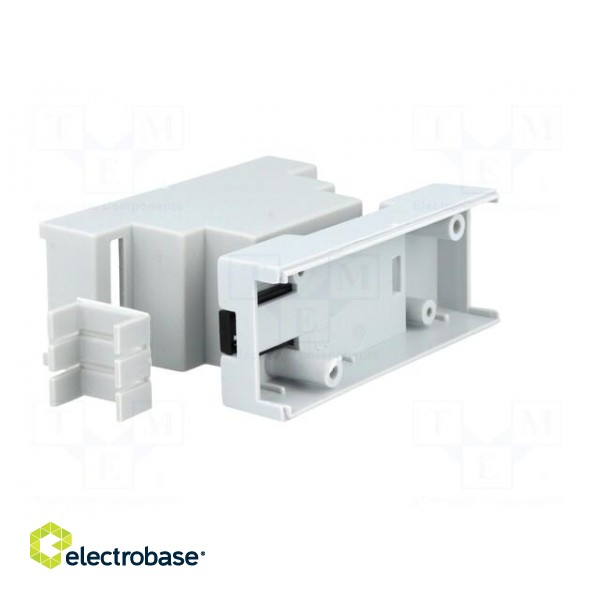 Enclosure: for DIN rail mounting | Y: 88mm | X: 34mm | Z: 62mm | grey image 6
