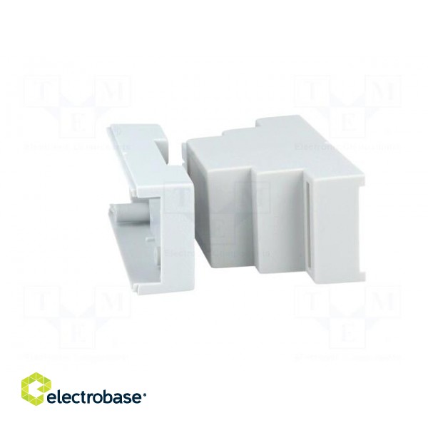 Enclosure: for DIN rail mounting | Y: 88mm | X: 34mm | Z: 62mm | grey image 9