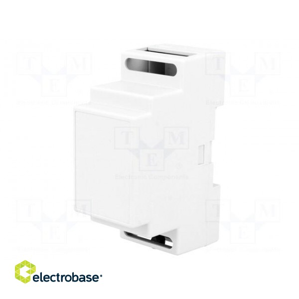 Enclosure: for DIN rail mounting | Y: 88mm | X: 35mm | Z: 59mm | ABS image 1