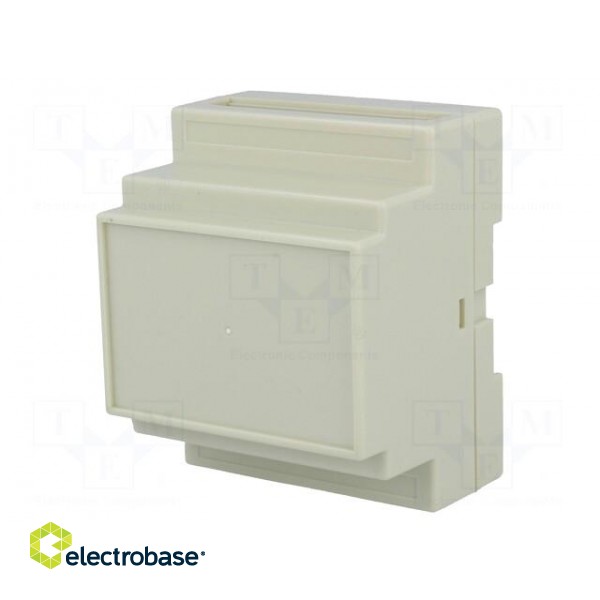 Enclosure: for DIN rail mounting | Y: 88mm | X: 72mm | Z: 59mm | ABS image 1