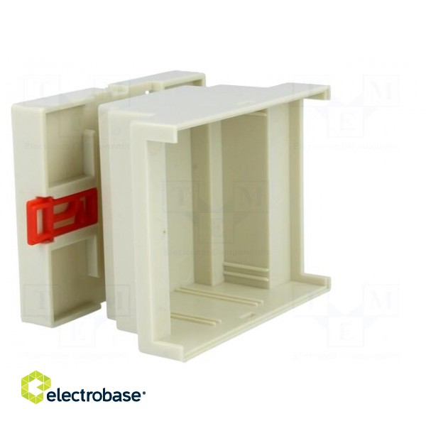 Enclosure: for DIN rail mounting | Y: 88mm | X: 72mm | Z: 59mm | ABS фото 2