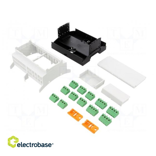 Enclosure: for DIN rail mounting | Y: 89.7mm | X: 107.6mm | Z: 62.2mm