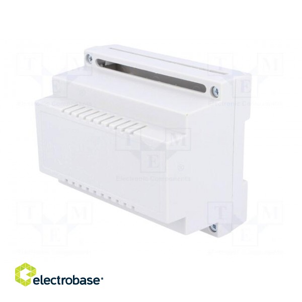 Enclosure: for DIN rail mounting | Y: 89mm | X: 107mm | Z: 65mm | grey image 2