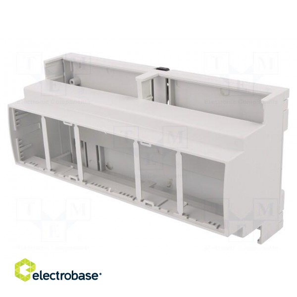 Enclosure: for DIN rail mounting | Y: 89mm | X: 177mm | Z: 65mm | ABS image 1