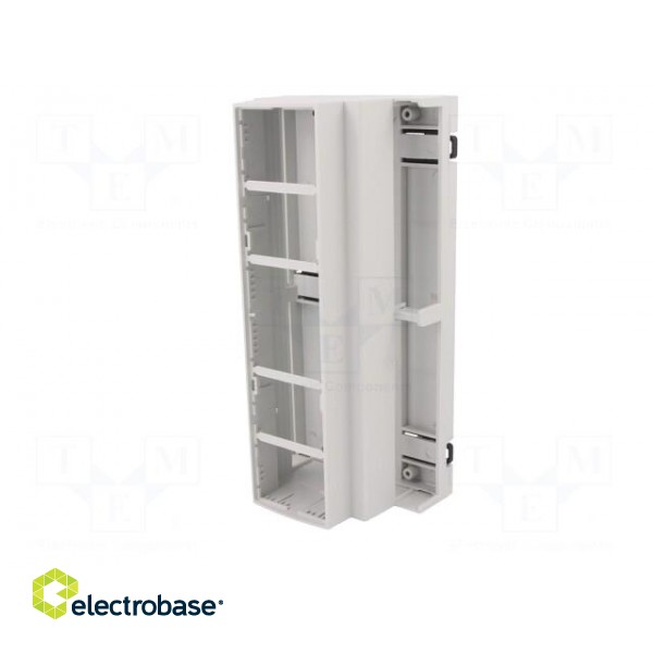 Enclosure: for DIN rail mounting | Y: 89mm | X: 177mm | Z: 65mm | ABS image 2
