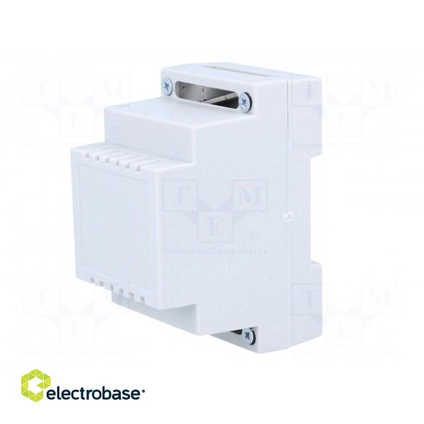 Enclosure: for DIN rail mounting | Y: 89mm | X: 53mm | Z: 65mm | grey image 2