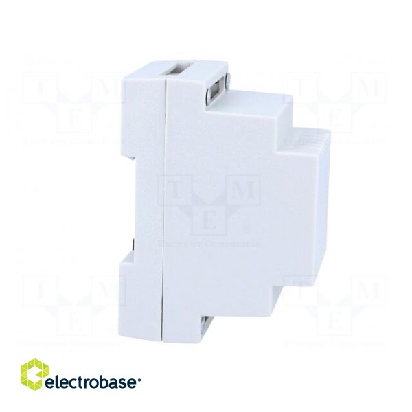 Enclosure: for DIN rail mounting | Y: 89mm | X: 53mm | Z: 65mm | grey image 7