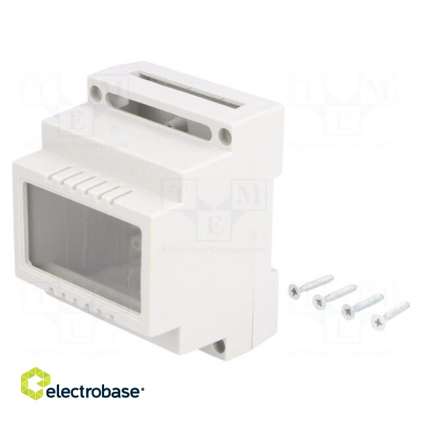 Enclosure: for DIN rail mounting | Y: 89mm | X: 69.7mm | Z: 64.7mm фото 1