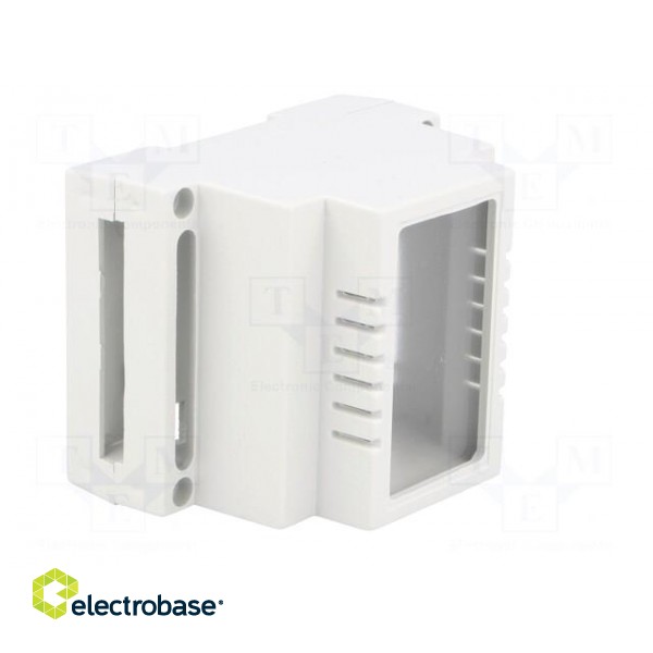 Enclosure: for DIN rail mounting | Y: 89mm | X: 69.7mm | Z: 64.7mm | ABS image 8