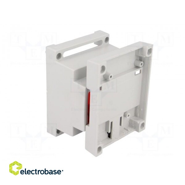 Enclosure: for DIN rail mounting | Y: 89mm | X: 69.7mm | Z: 64.7mm | ABS image 6