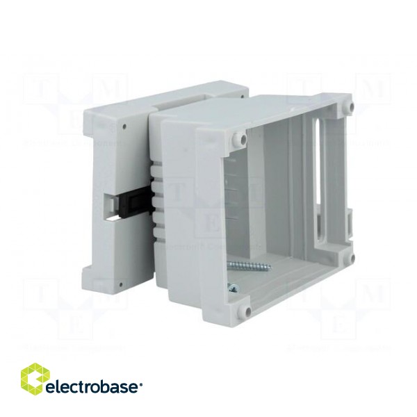 Enclosure: for DIN rail mounting | Y: 89mm | X: 69.7mm | Z: 64.7mm | ABS paveikslėlis 2