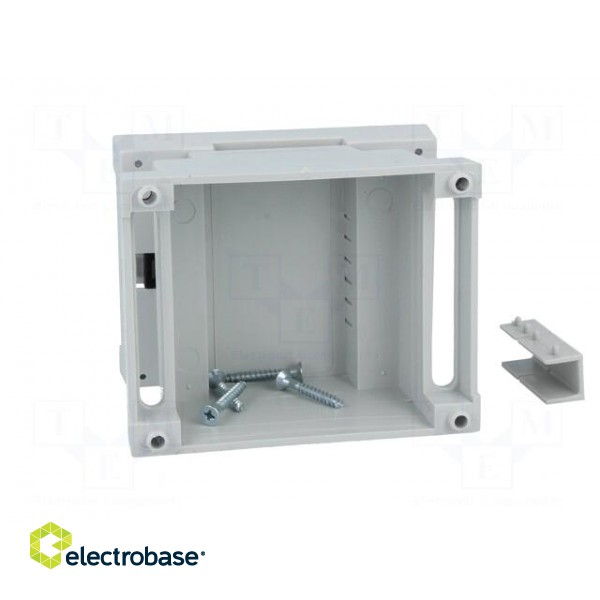 Enclosure: for DIN rail mounting | Y: 89mm | X: 69.7mm | Z: 64.7mm | ABS image 3