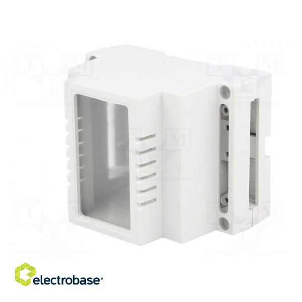Enclosure: for DIN rail mounting | Y: 89mm | X: 69.7mm | Z: 64.7mm | ABS фото 2