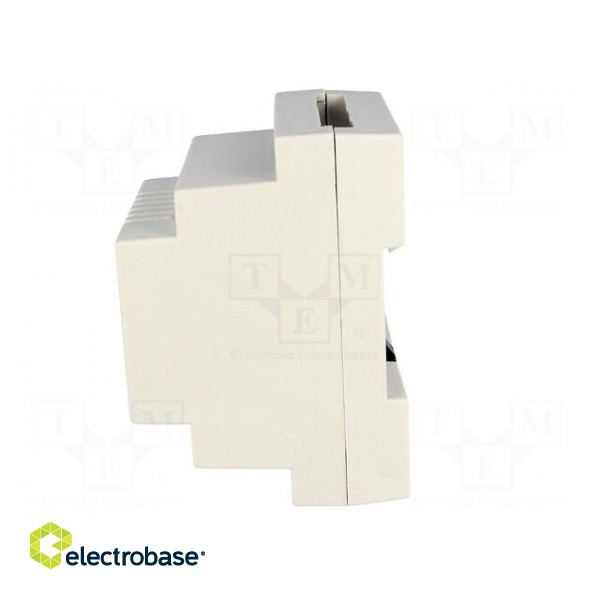 Enclosure: for DIN rail mounting | Y: 89mm | X: 69.7mm | Z: 65mm | grey image 3