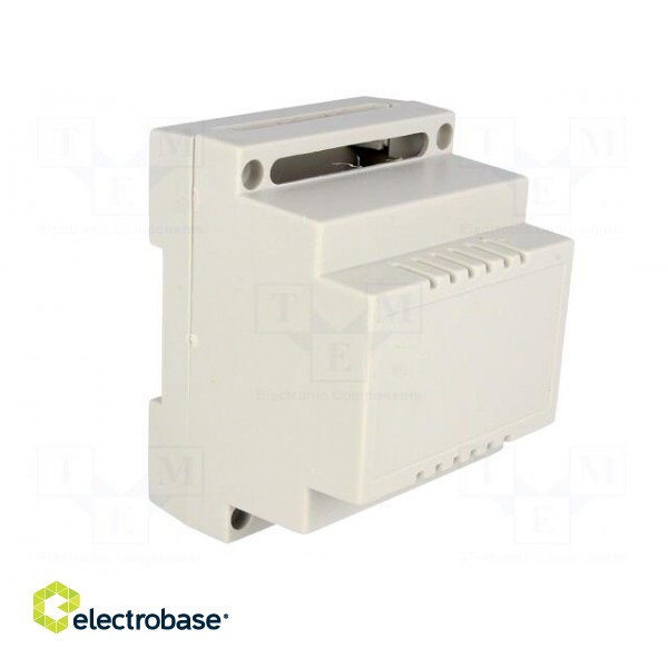 Enclosure: for DIN rail mounting | Y: 89mm | X: 69.7mm | Z: 65mm | grey image 8