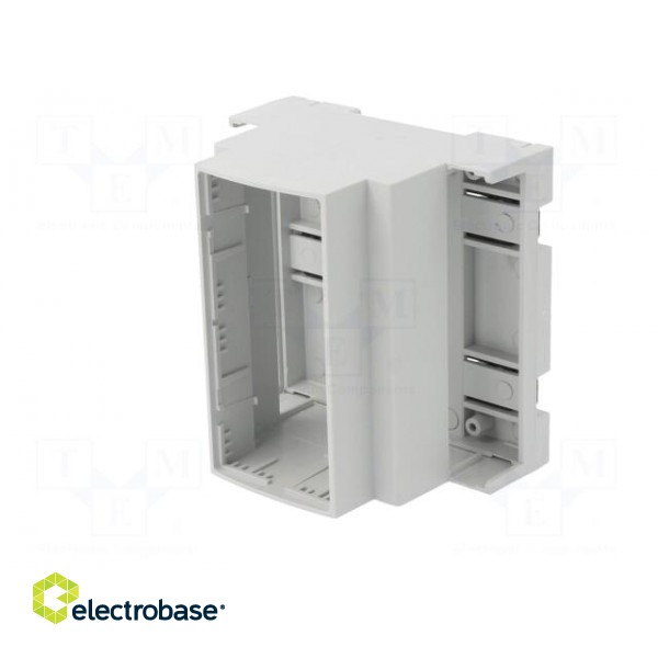 Enclosure: for DIN rail mounting | ABS | grey | No.of mod: 5 | UL94V-0 image 2