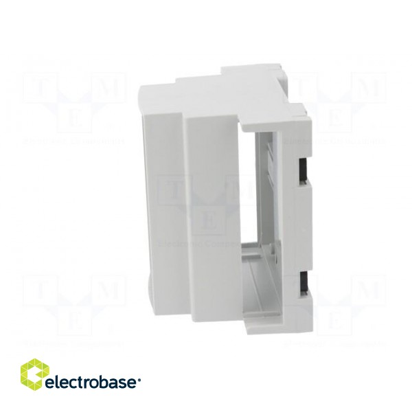 Enclosure: for DIN rail mounting | ABS | grey | No.of mod: 5 | UL94V-0 image 3