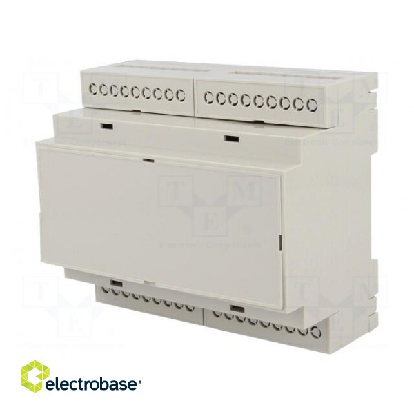 Enclosure: for DIN rail mounting | Y: 90.2mm | X: 106.25mm | Z: 57.5mm image 1