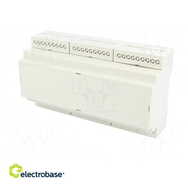 Enclosure: for DIN rail mounting | Y: 90.2mm | X: 159.5mm | Z: 57.5mm image 2