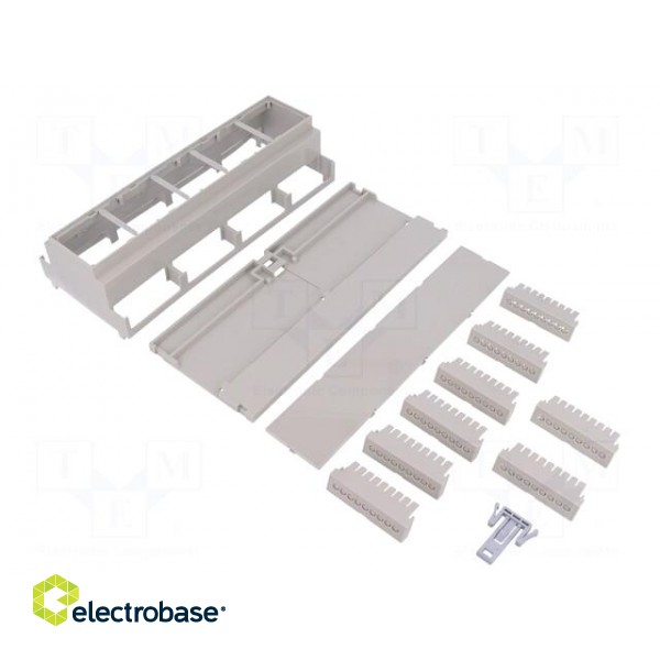 Enclosure: for DIN rail mounting | Y: 90.2mm | X: 212mm | Z: 57.5mm image 2