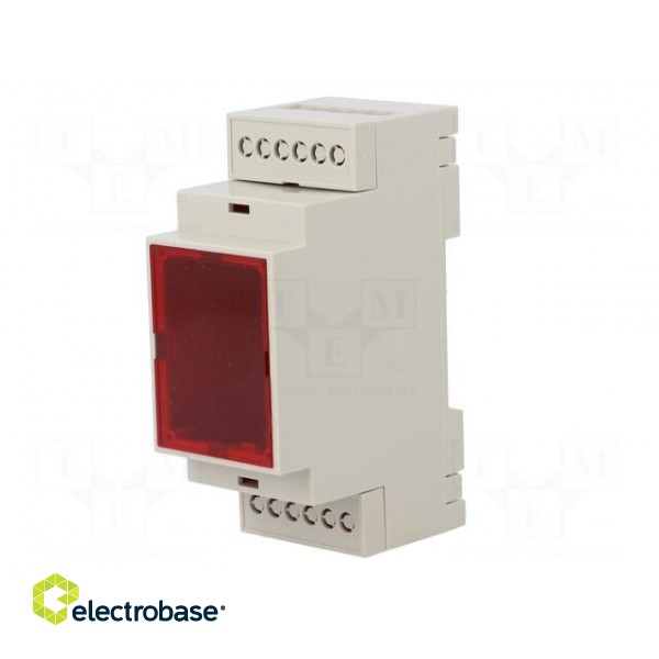 Enclosure: for DIN rail mounting | Y: 90.2mm | X: 36.3mm | Z: 57.5mm image 2