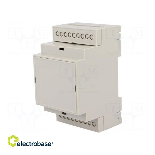 Enclosure: for DIN rail mounting | Y: 90.2mm | X: 53.3mm | Z: 57.5mm image 1