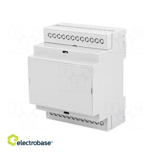 Enclosure: for DIN rail mounting | Y: 90.2mm | X: 71mm | Z: 57.5mm | ABS image 1