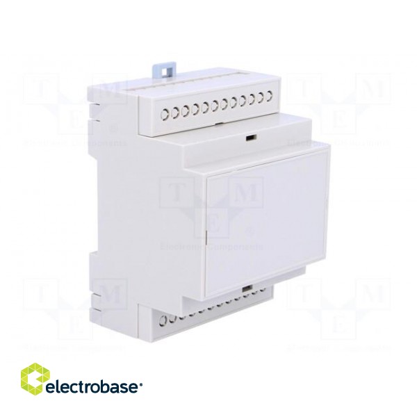 Enclosure: for DIN rail mounting | Y: 90.2mm | X: 71mm | Z: 57.5mm | ABS image 8