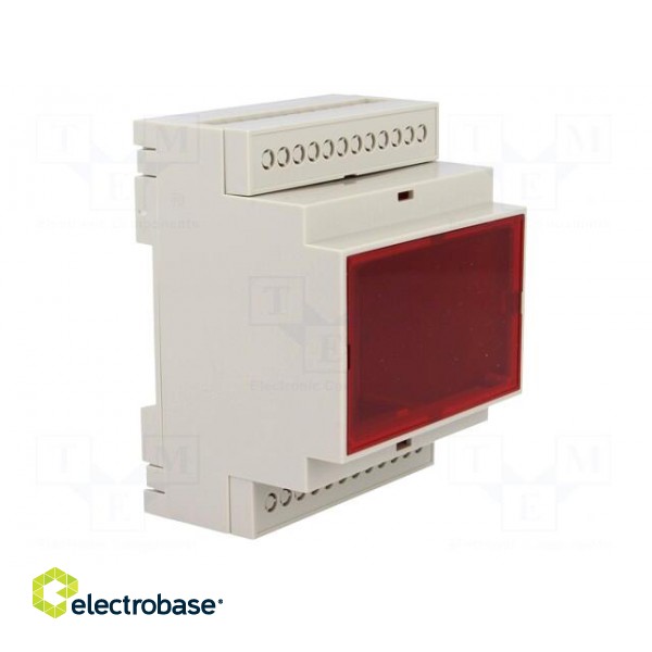 Enclosure: for DIN rail mounting | Y: 90.2mm | X: 71mm | Z: 57.5mm | ABS image 8