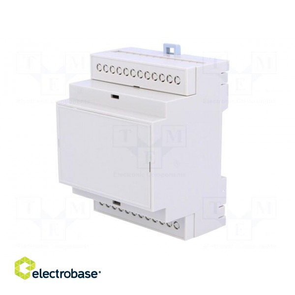 Enclosure: for DIN rail mounting | Y: 90.2mm | X: 71mm | Z: 57.5mm | ABS image 2