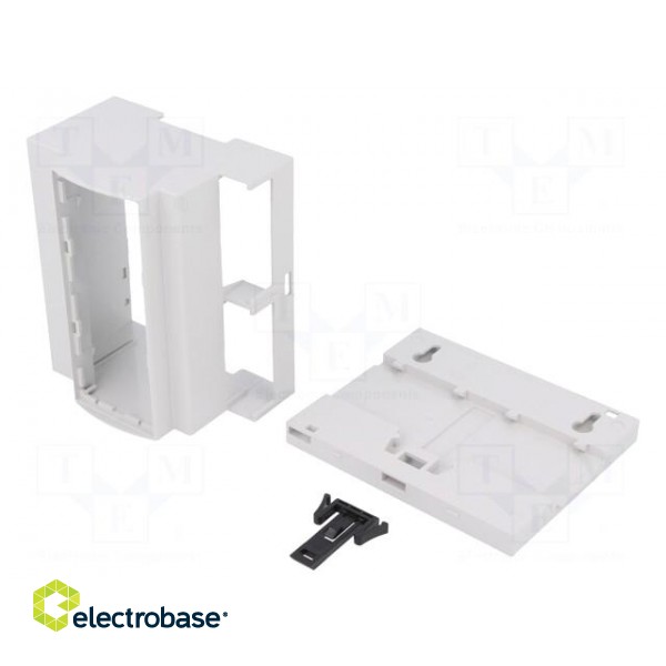 Enclosure: for DIN rail mounting | Y: 90.5mm | X: 106.3mm | Z: 53mm image 2