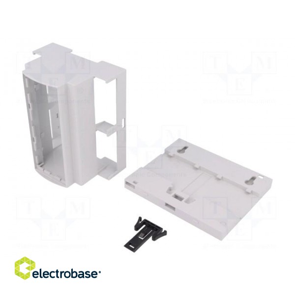 Enclosure: for DIN rail mounting | Y: 90.5mm | X: 106.3mm | Z: 53mm фото 2