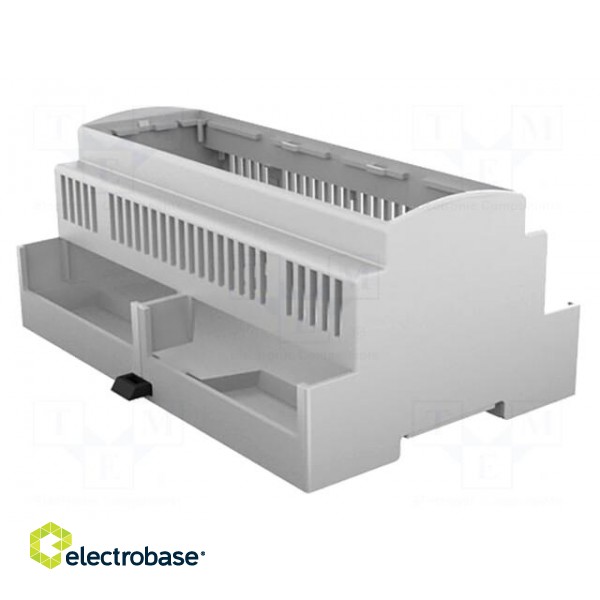 Enclosure: for DIN rail mounting | Y: 90.5mm | X: 142.3mm | Z: 62mm