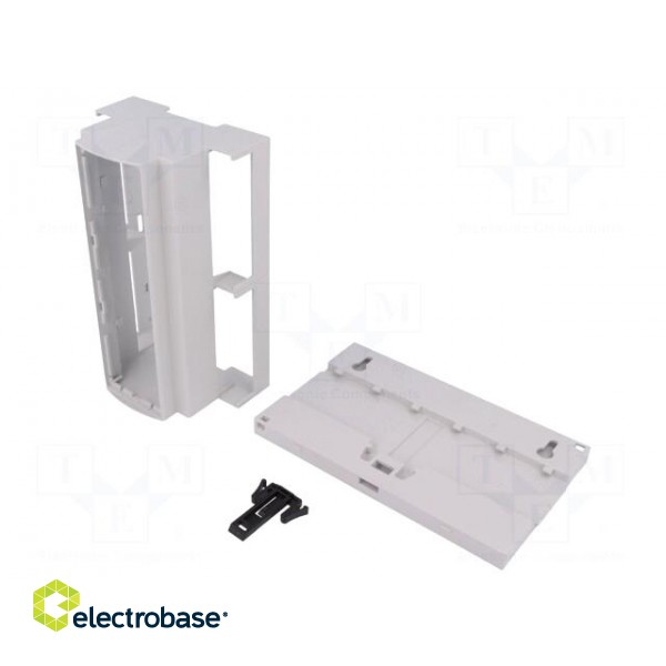 Enclosure: for DIN rail mounting | Y: 90.5mm | X: 142.3mm | Z: 62mm image 2