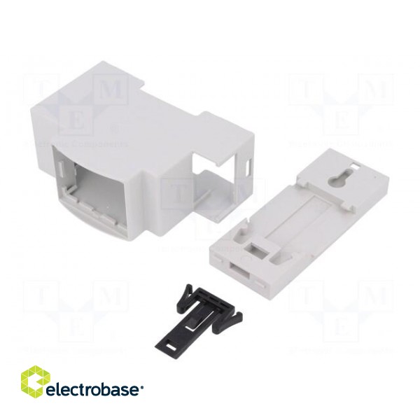 Enclosure: for DIN rail mounting | Y: 90.5mm | X: 36.3mm | Z: 62mm image 2