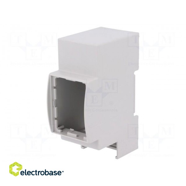 Enclosure: for DIN rail mounting | Y: 90mm | X: 36mm | Z: 53mm | ABS image 1