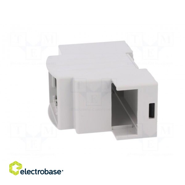 Enclosure: for DIN rail mounting | Y: 90mm | X: 36mm | Z: 53mm | ABS фото 4