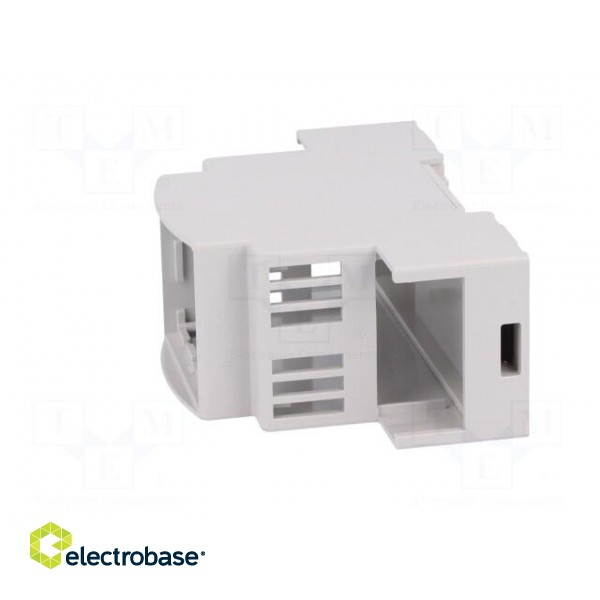 Enclosure: for DIN rail mounting | Y: 90.5mm | X: 36mm | Z: 62mm | grey image 4