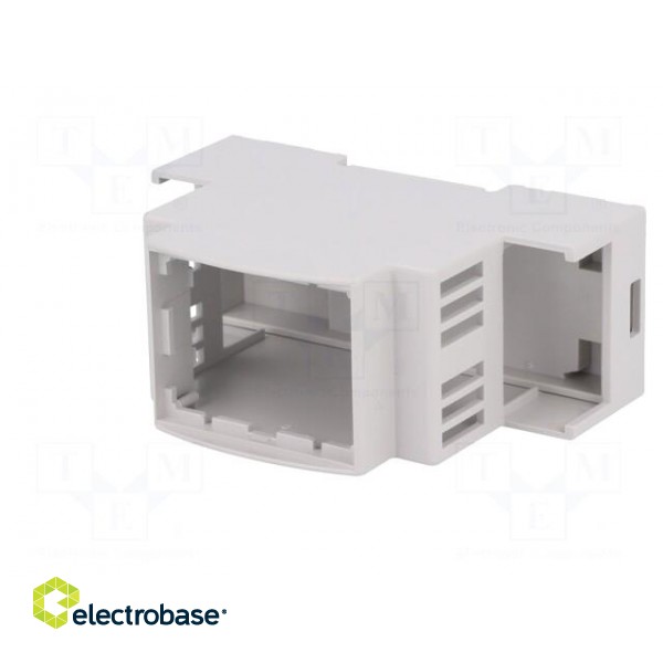 Enclosure: for DIN rail mounting | Y: 90mm | X: 36mm | Z: 53mm | ABS image 3
