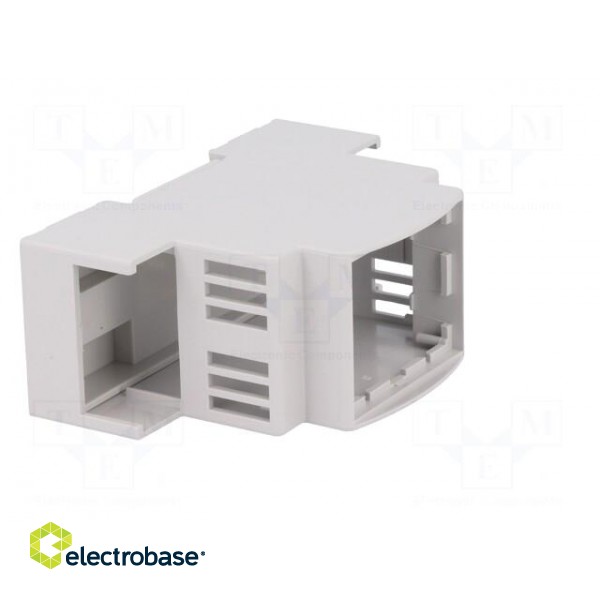Enclosure: for DIN rail mounting | Y: 90.5mm | X: 36mm | Z: 62mm | grey image 9