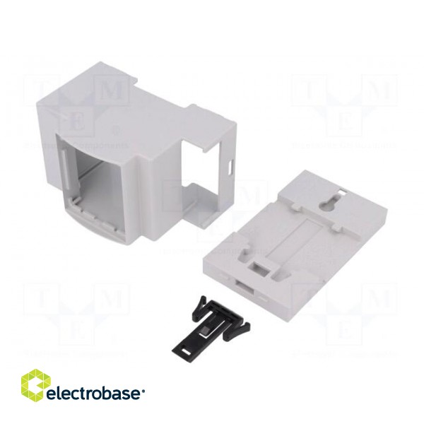 Enclosure: for DIN rail mounting | Y: 90.5mm | X: 53.5mm | Z: 62mm image 2