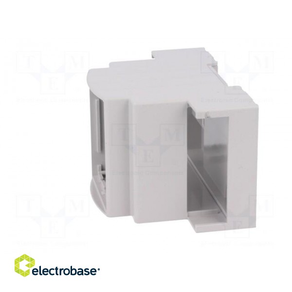 Enclosure: for DIN rail mounting | Y: 90mm | X: 53.5mm | Z: 53mm | ABS image 4