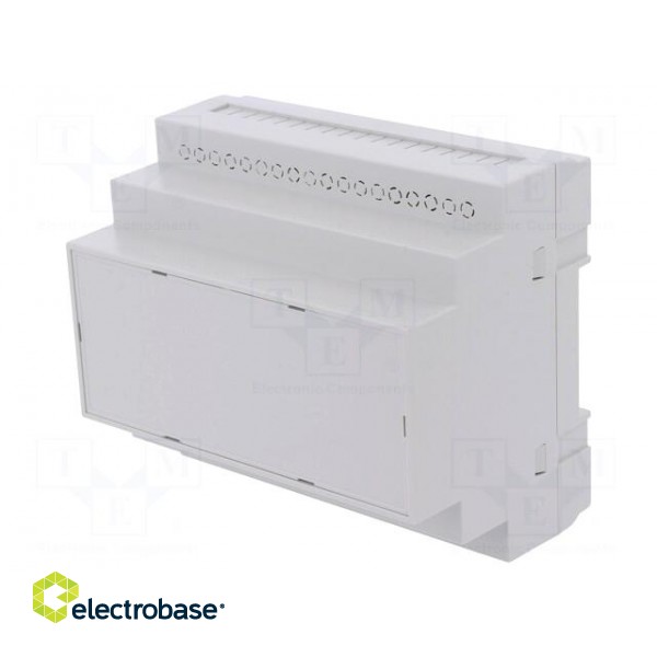 Enclosure: for DIN rail mounting | Y: 90mm | X: 104.8mm | Z: 65mm | ABS image 1