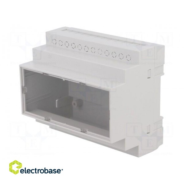Enclosure: for DIN rail mounting | Y: 90mm | X: 104mm | Z: 65mm | ABS paveikslėlis 1
