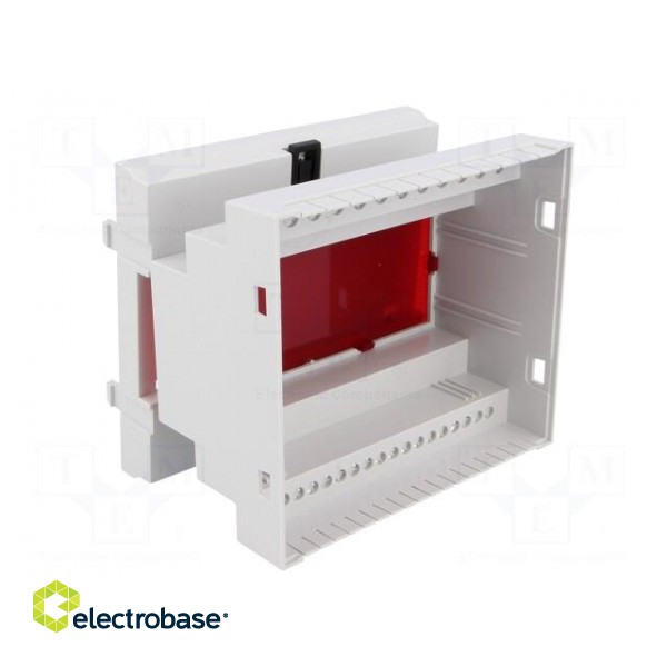 Enclosure: for DIN rail mounting | Y: 90mm | X: 104mm | Z: 65mm | ABS фото 2