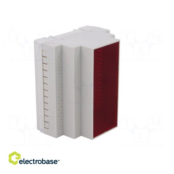 Enclosure: for DIN rail mounting | Y: 90mm | X: 104mm | Z: 65mm | grey image 8