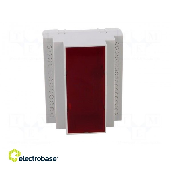 Enclosure: for DIN rail mounting | Y: 90mm | X: 104mm | Z: 65mm | grey image 9
