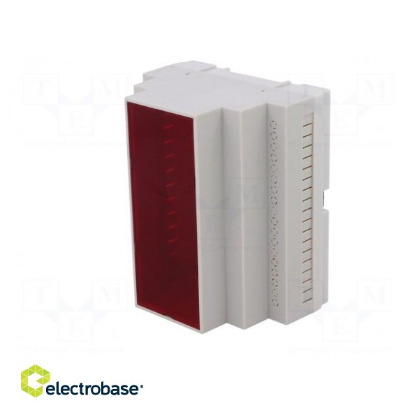 Enclosure: for DIN rail mounting | Y: 90mm | X: 104mm | Z: 65mm | grey image 2