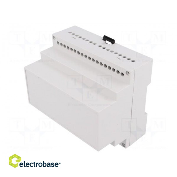 Enclosure: for DIN rail mounting | Y: 90mm | X: 105mm | Z: 71mm | noryl image 1