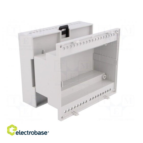 Enclosure: for DIN rail mounting | Y: 90mm | X: 105mm | Z: 71mm | noryl image 2
